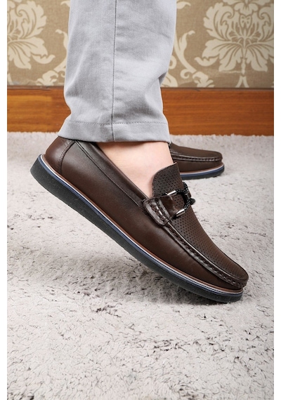 Ducavelli Gela Hakiki Deri Erkek Günlük Ayakkabı Loafer Ayakkabı