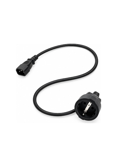 Primex Px-c14-10 Schuko, 1 Metre 3x1.5mm Ups/psu Schuko Çevirici Kablo, Ups Priz Çevirici 3x1.5mm Kalın Kablo, Kısa Schuko Kablo Full Bakır