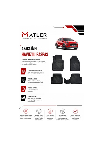 Ford Puma 2026 Model 4d Ekstra Havuzlu Paspas