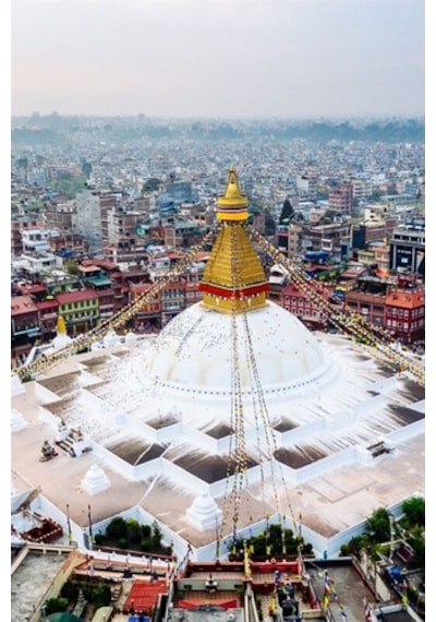 Nepal Boudhanath Stupa Fresco Magnet