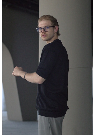 Erkek Oversize Polo Yaka Triko T-shirt 001