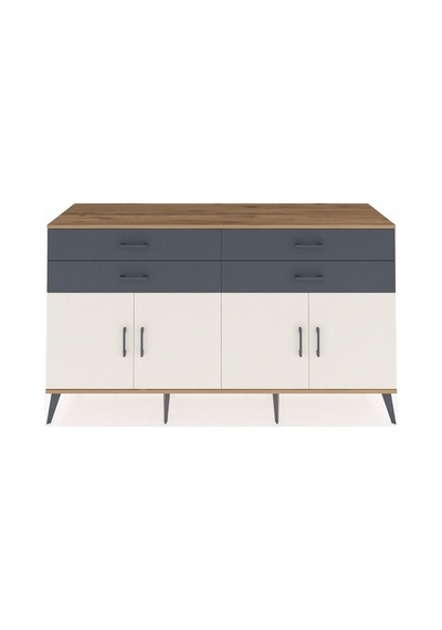 Hyperion Konsol 2 Raflı 4 Çekmeceli 8 Kapaklı 176x44x99 Çam-aytaş Çam-aytaşı/antrasit Hyperion Konsol 2 Raflı 4 Çekmeceli 8 Kapaklı 176x44x99 Çam-aytaş Çam-aytaşı/antrasit