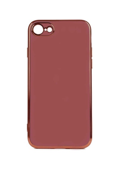 Teknomoda Apple Uyumlu iPhone Se 2020 Kılıf Kenarları Gold Kamera Korumalı Renkli Pastel Silikon