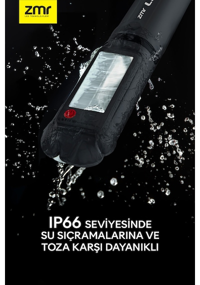 Light Tube Led Güneş Enerjili Şişirilebilir Tüp Işık 4000mah Outdoor 24 Saat Kamp & Acil Durum Işığı Siyah