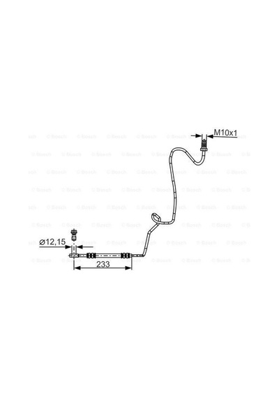 BOSCH 1987481339 FREN HORTUMU; ARKA. 233.00 MM