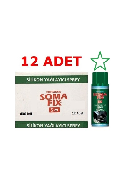 Somafix Silikon Yağlayıcı Koşu Bandı Bakım Spreyi 400 ML X 12 Adet