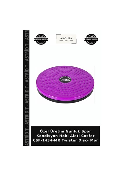 Özel Üretim Günlük Spor Kondisyon Hobi Aleti Cosfer Csf-1434-mr Twister Disc- Mor