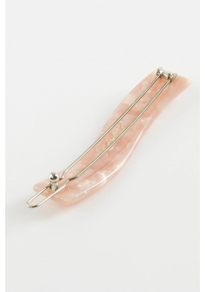Oval Klipsli Toka Pembe