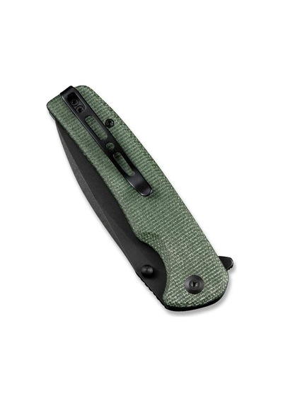 Sencut Sachse Flipper & Button Lock & Thumb Stud Knife Micarta Handle Çakı Yeşil
