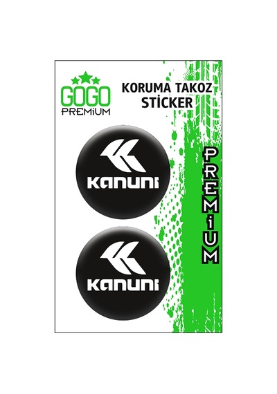 Kanuni Koruma Takozu 4x4 İkili Damla Sticker Çok Renkli