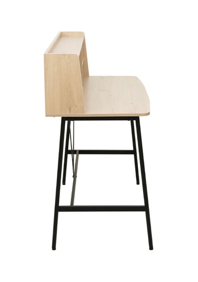 Tower Raflı Çalışma Masası - Ceviz / Siyah 115,5x55x106 Cm Ceviz  -  Siyah