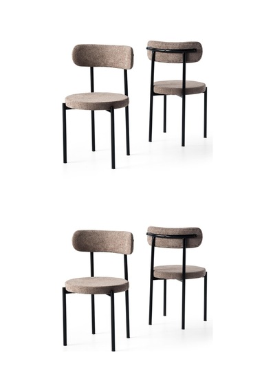 Alfa Metal Mutfak Sandalyesi 4 Lü Set 001