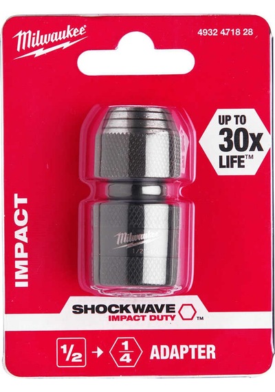 Milwaukee 1/2 Sd Den 1/4 Shockwave Geçiş Bits Uç Adaptörü