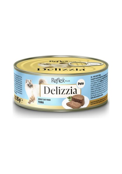 Reflex Plus Delizzia / Kıyılmış Ton Balıklı Yetişkin Kedi Maması 85g X 12 Adet
