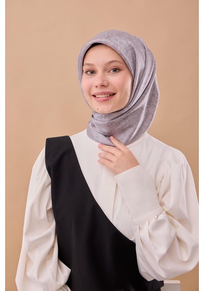 Silk Home Shiny Eşarp 75012-06 Gri, Gümüş