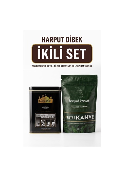 İkili Set 500 Gr Teneke Kutu Dibek Kahvesi + 500 Gr Filtre Kahve Toplam 1000 Gr Diğer