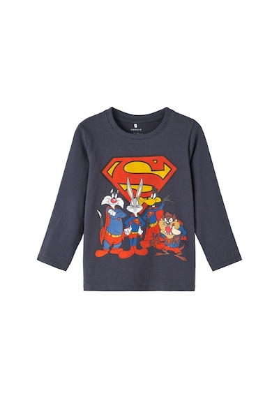 Name It Bisiklet Yaka Baskılı Antrasit Erkek Çocuk Sweatshirt 13221181 001