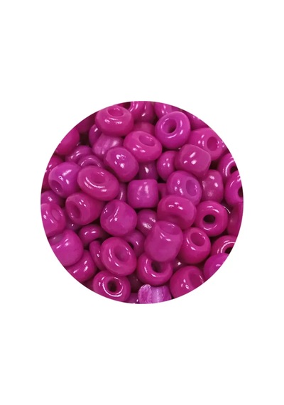 Tedar Dökme Cam Kum Boncuk Büyük Boy 6/0 4 Mm - 60 Gram - Eflatun - Bnc138 Najmaddin (No:1) 8.5Cm X 10.5 Cm