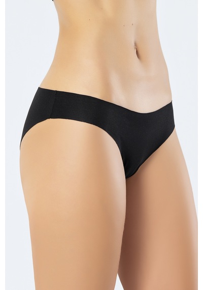 Türen 907 Kadın Lazer Kesim Pamuk Bikini Külot-siyah Siyah