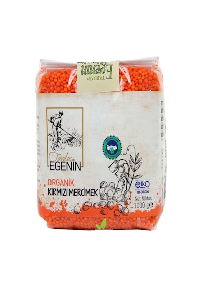 Tardaş Egenin Organik Kırmızı Mercimek 1 KG