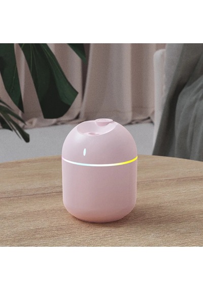 270 Ml Hava Nemlendirici Serin Mist Aroma Yayıcı Led Gece Lambası Kapanma Ev Pink