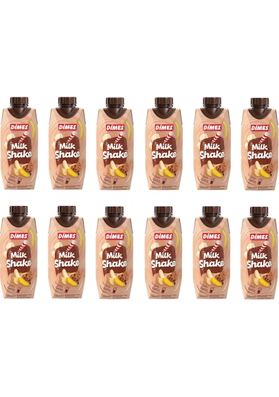 Dimes Milkshake Çikolata Ve Kurabiye Aromalı Muzlu 310 Ml X 12 Adet