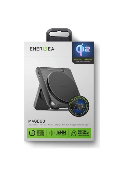 Magduo 2in1 Katlanabilir 15w Telefon Ve 2.5w Saat Masaüstü Hızlı Şarj Standı - Lacivert