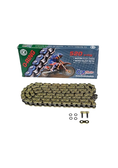 520 Orm 120 L O-ring Gold Zincir Cz Perçinli -arr2988 520 120 L