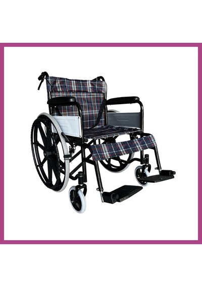 Gees Global G099 Ekose Kumaş Standart Tekerlekli Sandalye Gbzs