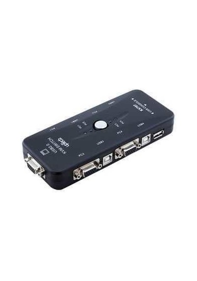 4 Port Usb Kvm Switch 4210A 4 Pc Kasa Tek Kontrol Çoklu Vga Kwm