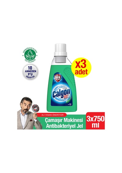 Calgon Ekstra Hijyen Çamaşır Makinesi Jel 3 x 750 ML