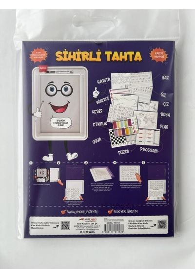 Sihirli Tahta Yaz Sil Özellikli 32 Adet Etkinlikli 28 X 37 Cm Beyaz
