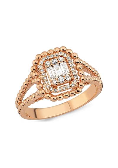 Nadias Jewellery Baget Motifli Baget Pırlanta Yüzük
