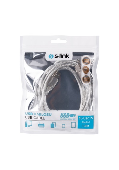 S-lınk Sl-u2015 Usb Yazıcı Kablosu 1,5 Metre S-link