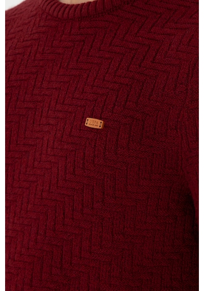 U.S. Polo Assn. Erkek Slim Fit Bisiklet Yaka Bordo Kazak 50297050-VR014 U.S. Polo Assn. Erkek Slim Fit Bisiklet Yaka Bordo Kazak 50297050-VR014