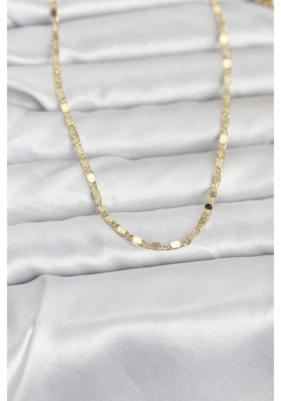 Ceylan Adam Cm 14k Gold Renk Ezme Zincir 60 Cm Kadın Kolye Çok Renkli