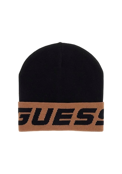 Guess Am9582pol01 Vezzola Erkek Bere Siyah - Kahverengi