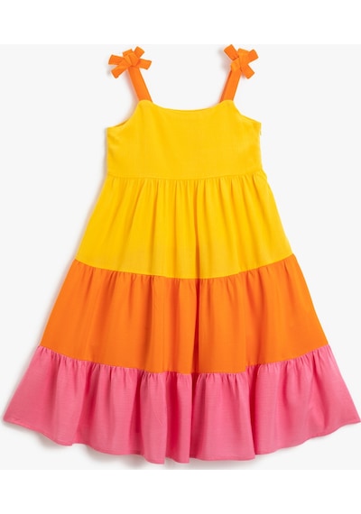 Koton Elbise Midi Askılı Fiyonk Detaylı Katlı Renk Geçişli Sarı 3skg80020aw 3SKG80020AW151 Sarı Koton Elbise Midi Askılı Fiyonk Detaylı Katlı Renk Geçişli Sarı 3skg80020aw 3SKG80020AW151 Sarı