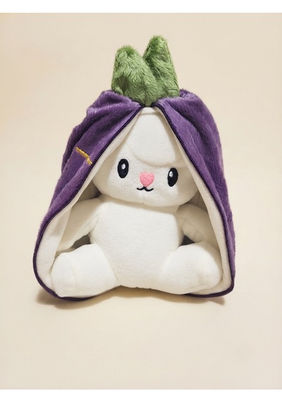 Peluş Meyveli Tavşan -55 Cm Mor