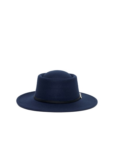 Berellini Kaşe Kaşmir - Unisex Geniş Fotör Lacivert