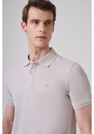 Morven Erkek Gri Basic Polo Yaka Dynamic Fit T-shirt 26yc018007100 Gri
