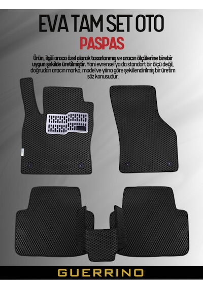Toyota-hilux- 2004-2015 İçin Eva İç Paspas Takımı Metal Topukluk Dahil