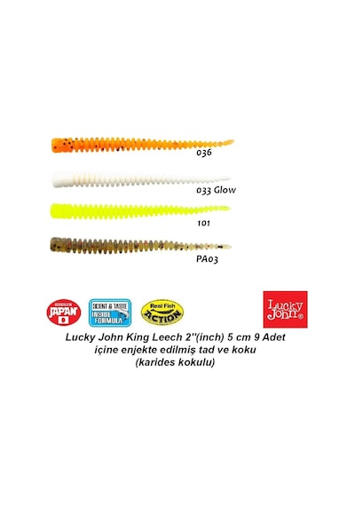 Lucky John King Leech 2'' 5 Cm 9 Adet