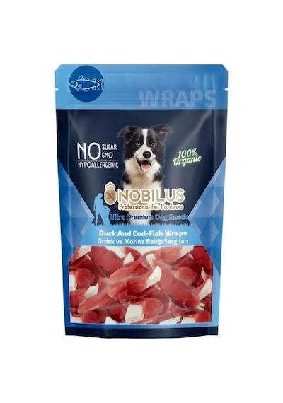 Nobılus Ördek Etli Ve Morina Balıklı Sargılı Köpek Ödül Maması 80gr