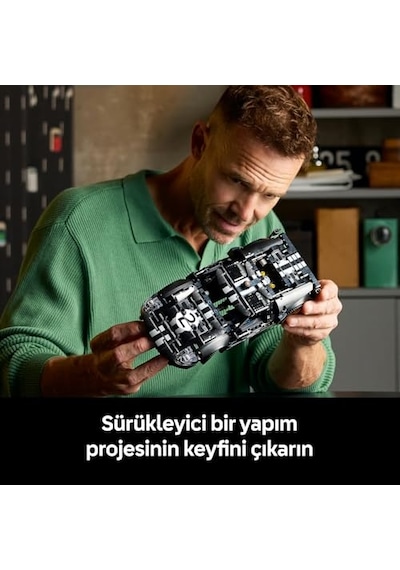 Gt40 Mkıı Yarış Arabası 42223 Yetişkinler Için Direksiyonu Çevirmek Için Düğme Ve Kaputu Açmak Için Kol Dah
