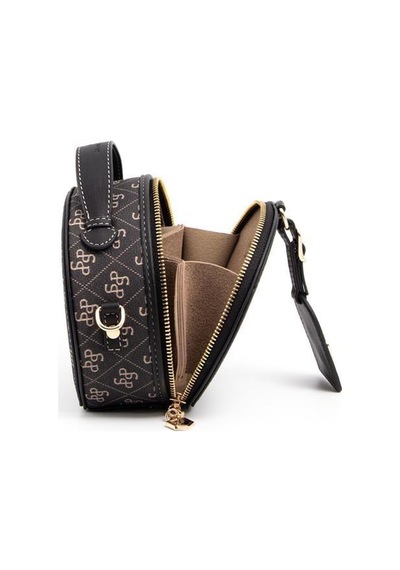 Silver Polo Sp1163 Kadın Çapraz Çanta Monogram Füme-siyah