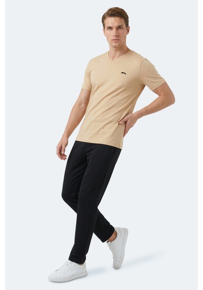 Slazenger Rıvaldo T Erkek Bej Tişört