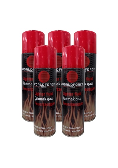 Worldforce 220 ML Çakmak Gazı 5 Adet