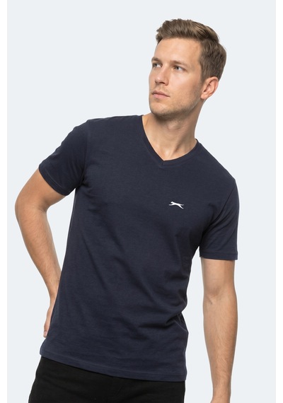 Slazenger Rıvaldo In Erkek V Yaka Lacivert Tişört