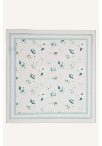 Defacto Kadın Desenli Pamuklu Bandana E6172ax26smbe2 Mavi-be2